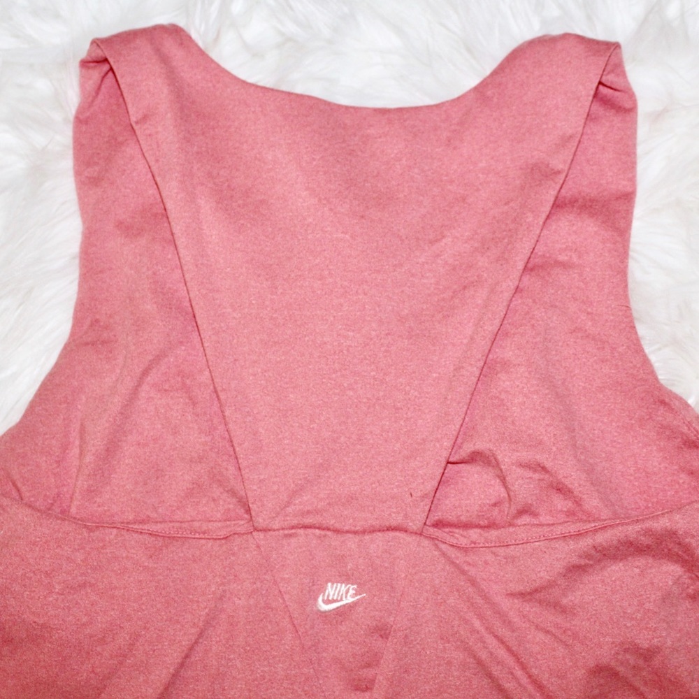 Pink Nike Workout Tank Triangle Back